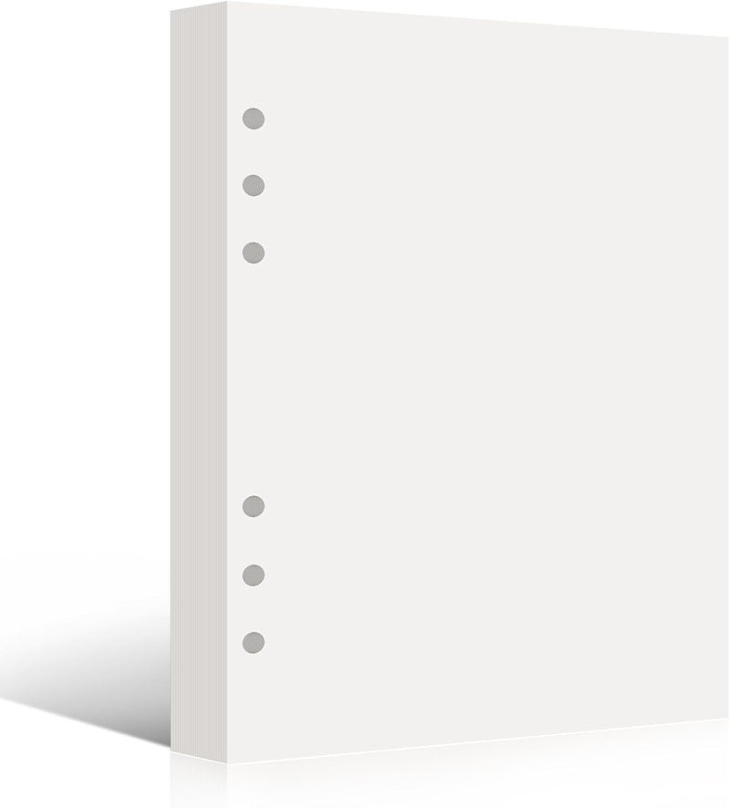 KPOONI 80 Sheets Blank Release Paper Pages for 6-Ring A5 Sticker Binder Organizer Double-side Reusable Insert Refills for Stickers Collecting Book Storage Album - Image 1